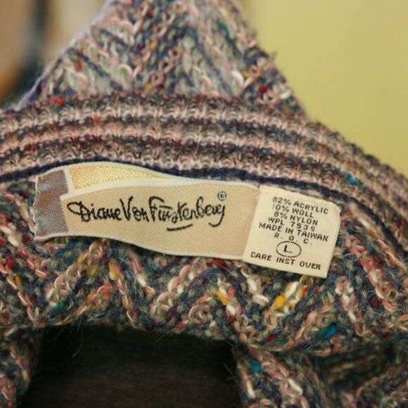 Diane Von Furstenberg Sweater Vest Vintage Women's 90s Top - Picture 5 of 6